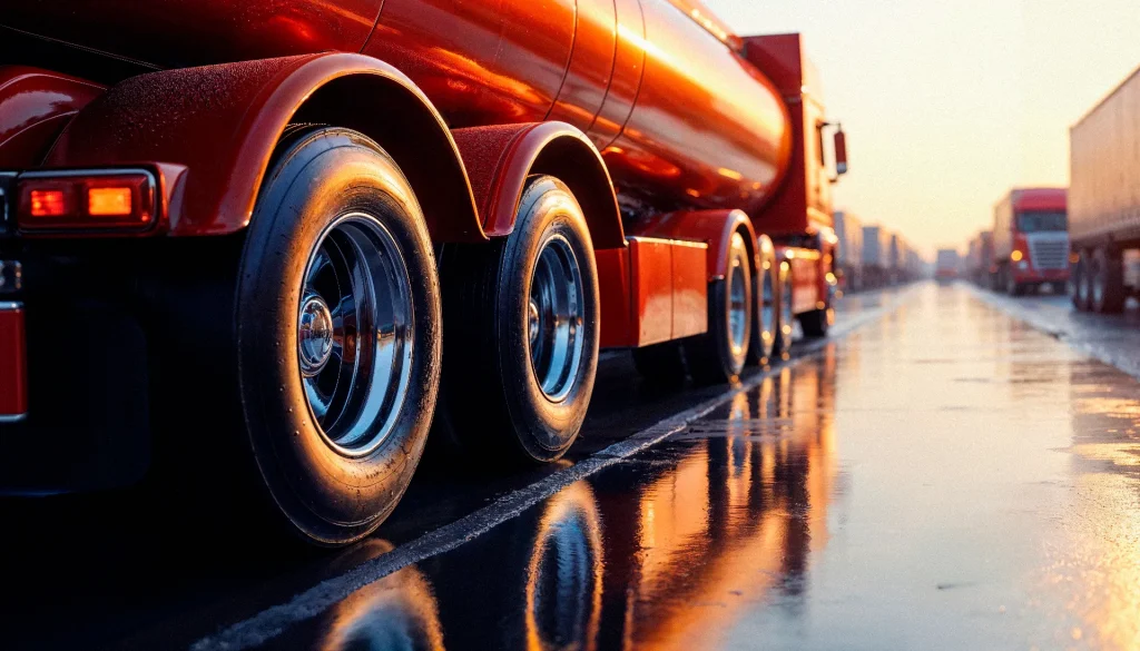 Camión cisterna Estación de servicio La Inmaculada